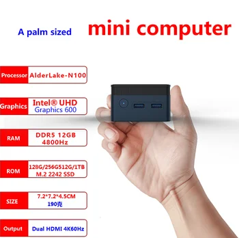 ZX01 Prozore 11 N100 Mini PC DDR5 12GB 512GB Informacije Celeron N5105 DDR4 8GB 128GB Lan Luku WIFI5 BT4.2 Desktop Igara Kompjuter