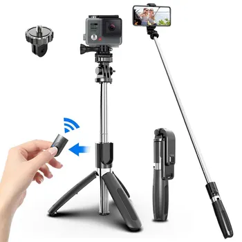 L02 Bežični Bluetooth Selfie ostani sa Mini Tronožac Foldable Selfie Rod sa Daljinski za Telefon Akciju Kameru Iphone