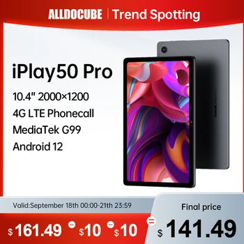 Alldocube iPlay50 Pro 10.4 cm 2K Tableta Helio G99 Android12 8GB RAM 128GB ROM lte Poziv blok iPlay 50 tablete kompjuter blok