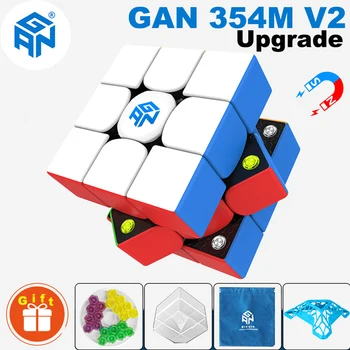 GAN354M V2 Magnetno 3×3 Magiju Kocku 3x3 GAN 354 GES Profesionalni 3x3x3 Brzinu Slagalice Djece Fidget Igračka Magnet Cubo Magico