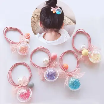 Modne Devojke ukrase za Kosu Balon Muda Pesak Zlato Vježba gumica elastično gumica korejski Headwear Djeci Kosu prsten