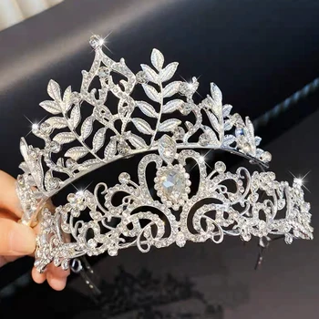 Elegantnu Mladu Krunu Vrpcom Oko Glave Trakom Za Kosu Devojačkoj Večeri Krunu Venčanju Pribor Dame Mode Ukrase Za Kosu Poklon Nakit