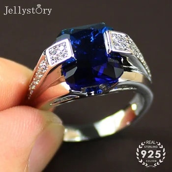 Jellystory elegantan šarm prstenje za ženu 925 srebrni nakit sa sapphire cirkon dragulji prsten na venčanju dar