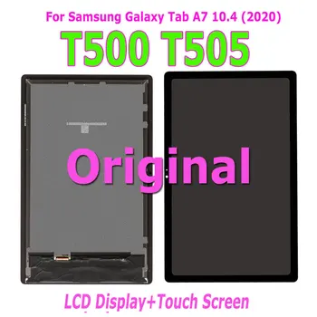 Originalni Za Samsung Galaksiji Račun A7 10.4 (2020) SM-T500 T505 T500 LCD Prikaži Dodirni Senzori Čašu Ekran Digitizer Skupština