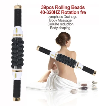 Fitness Masažer Roller Masažu Celulit Smanjenje Limfni Drenaža Rolling Perle Cilindar Terapiju Tijelo Contouring Mašinu