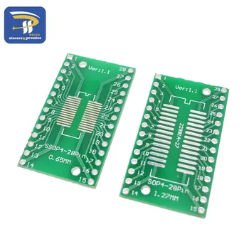 10PCS/PUNO TAKO/SSOP/SOIC/MSOP TSSOP28 / SOP28 red DIP28 1.27 MM JE 0,65 MM red 2.54 MM IC adapter Socket / Adapter tanjir / PCB