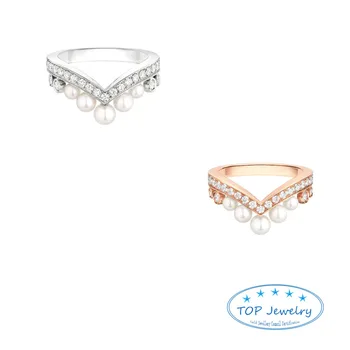 Luksuz Potpuno Nakit 925 Srebrni Rose Zlato prstenje za žene JOSÉPHINE Visokog Kvaliteta Klasike Pribor