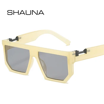 SHAUNA Mode Kvadratnih Propalice Naočale Žene Potpuno Dizajner Nijansi UV400 Ljudi Žute Roze sunčane Naočale