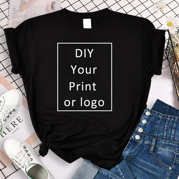 Pretvarati Štampanje Žena majice na Neobavezan Žene Diy Tvoj Kao Slike, ili Logo Majicu Mode Običaj Čovječe Odjeću Tee