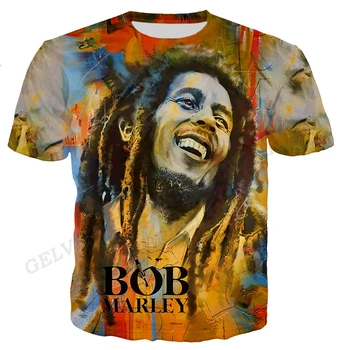 Bob Marley T majice Ljudi Mode majice Djeca Hip Hop Najviše Majice Bob Marley 3d Otisak majice Momci Tee Africi Ljudi je majice na Reper