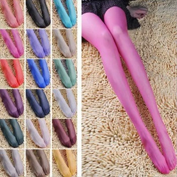 12 Boja Žene Dama Ljeto Seksi Slatkiše Boja Mršava Hulahopke Čvrst Hulahopke Mode Elastično Dugo Čarape Čarape
