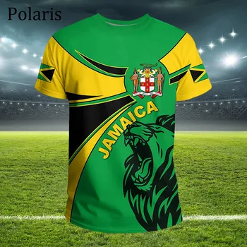 Jamajka Zastavu T Majice Za Muškarce Fudbalski Dres Nacionalni Simbol Majice Fudbalski Tim Odjeće