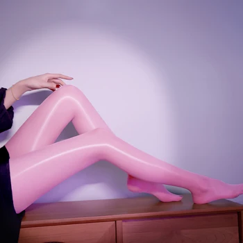 3D Ultra-Tanki, Ništavno Svilene Čarape Ulje Sjajno Otvori Prepone Hulahopke Ženama Seksi Transparentni donje Rublje Pola Noći igranke Klub Čarape