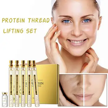 Lice Dizanja Niti Zlatni Proteina Nit Dizanja Set Lice Punjac može apsorbirati Kolagena Proteina Nit Firming Protiv starenja Suštini