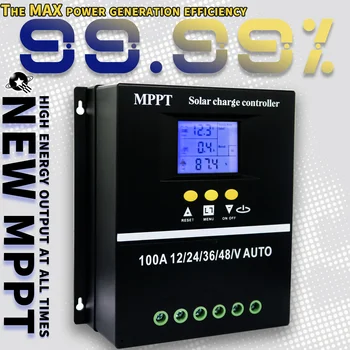POWLSOJX MPPT Trag Kiseline Litijum Baterije 36V/48V Solarne Optužba Kontrolor Regulator 100A/80A LCD Dvojno USB Brzo Punjač