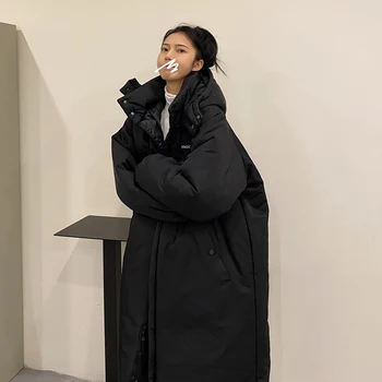 Sredine dužinu pamuka-obloženi jaknu 2023 novi kaput žene zima je korejski sportski stil pamuka-obloženi jaknu Parker