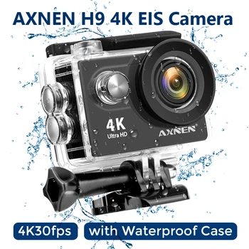 AXNEN H9R Akciju Kameru 4K 30FPS entitetski instruktori 1080P 8x Zoom WiFi Motor Biciklističkom Kacigom Vodootporne Cam Sportski Video Akciju Kamere H9