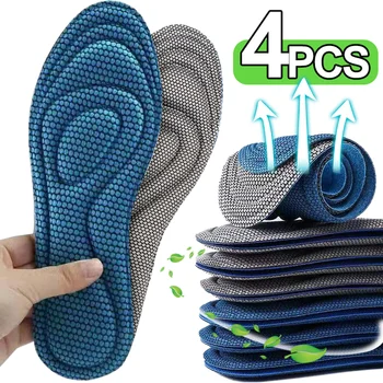 4Pcs Pamćenje Pjene Ulosci Neutralne Deodorization Znoj Apsorpcija Ubacite Cipele Trči Uloške za disanje Insole Footcare