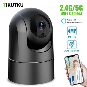 5G WiFi IP Kameru 2K 4MP Bebu Ljubimca Monitor Zatvorenom Kući Sigurnosti Zaštitu Mini Kamera Nadzorne KAMERE AI Praćenje Alexa