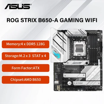 Novi ASUS ROG STRIX B650-KOCKARSKI WIFI Matičnu ploču sa AMD Socket AM5, 4 x DIMM, Max. 128GB, DDR5