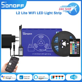 SONOFF L2 Lite 5M EU/NAS Pametan WiFi Svetlo Striptiz RGB Dimmable Fleksibilan Striptiz Svjetla Ewelink Daljinski Posao Sa Alexa