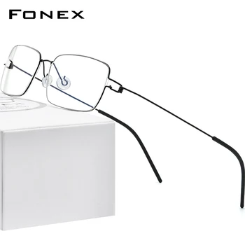 FONEX Screwless Naočale Legure Titanijuma Naočale Kadar Ljudi Recept Naočale korejski Danska Žene Myopia Optički Okvir 98606