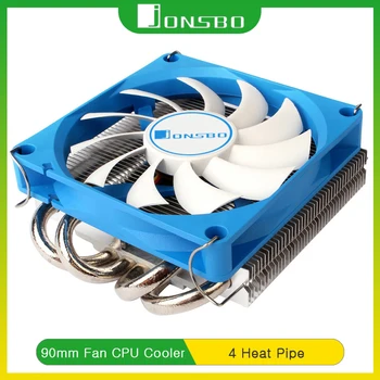 Jonsbo KONJA-400S CPU Hladnjak Dole Pritisak 4 Heatpipe Zrak Hlađenje 90mm 4Pin PWM Radijator Fan za LGA1150 1200 1700 AM4