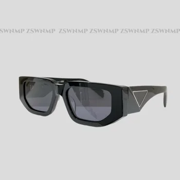 Visokog kvaliteta, Crni Plocu Pravougaonik trodimenzionalni Naočale Žene Ljudi Estetske Zabavu Potpuno Dizajner Modne Naočare za Sunce