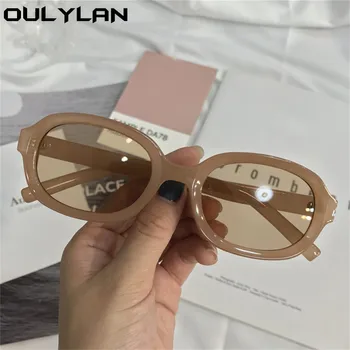 Oulylan Mali Ovalni Naočale Žene Ljudi Berba Potpuno Dizajner Crveni sunčane Naočale Dame Ličnost Otvorenom Naočale UV400