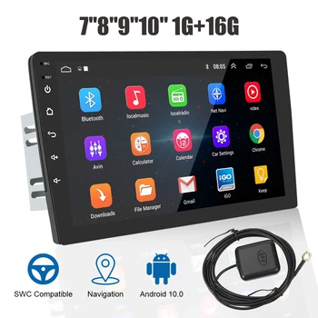Auto Radio FM Audio 1+16GB GPS Navigaciju Android 10.0 Bluetooth WiFi MP5 Video Igrač 2 Din 7/8/9/10 Cm HD Dodirni Ekran