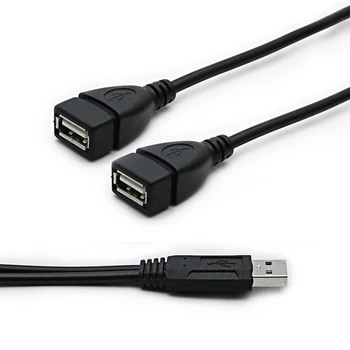 USB 2.0 1 muškarac do 2 Dvojno USB Žena Podatke Središte Moći Adapter Y Razdjelnik USB Naplaćivati Moć Kablovsku Vrpcu Produžni Kabel