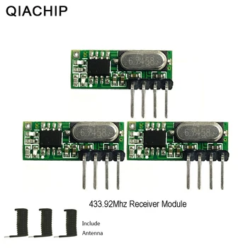 QIACHIP 3pcs 433 mhz IF Prijemnik Superheterodyne UHF PITATI 433Mhz Daljinski Modul Kit Male Velicine Niske Energije Za Arduino Uno
