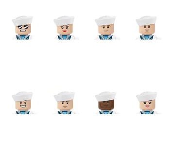 MCP Vojne 8pcs/mnogo Mornarici Vojnika Mcp Vojska Oružje Grad Moderne Ličnosti Dijelove Zgradu Cigle Blokova Mini Djece Igračka