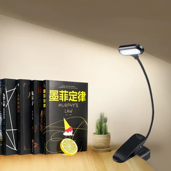 Prenosiv je DOVELO Sto Lampu S Stezaljku 5 LEDs Fleksibilan Oči Zaštitu Lampe AAA Baterije Srednjoj Lumen Za Dijete Noć Čitanje