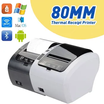 80mm Termalni Račun Printer sa auto cutter POLOŽAJ Billing Printer Bežični WIFI Bluetooth Printer Auto Cutter Android iOS Prozora