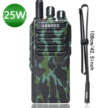 Abbree AR-25W 25W Visok moćni Voki-Toki UHF 400-480MHz 10Km Domet Radio 4000mAh Baterija + Foldable CS Taktički Antenu