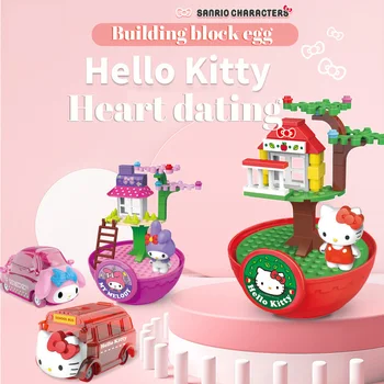 Sanrio Hello Kitty Merlot Kul Pingvin Četiri Godišnja Doba Kuću Blok Ogromna Jaja Hello Kitty Ručno Lutku Devojka Autić Niz