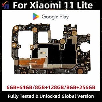Originalni Otključana matičnih ploča Za Xiaomi Mi 11 Lite 11lite 5G Mainboards matičnu Ploču 128GB 256GB Globalne ROM Snapdragon 732G