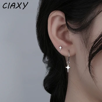 CIAXY Srebrne Boje Asimetrican Mala Zvijezda Minđuše za Žene Ličnost Starlight Pastuha Naušnice korejski Mode Nakit Darove