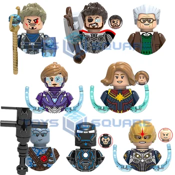 Kapetan je Marvel Pepper Tony Stark Iron Man Stan Lee Tor Korg Nova Model Bloka MCP Cigle Set Poklone Igračke Za Decu