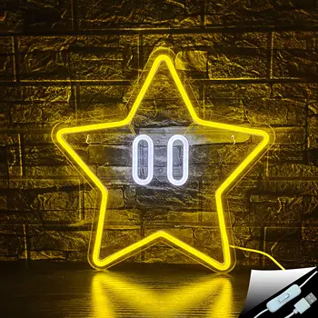 DOVEO Zvijezda Neonska Svjetla Zid Svjetlo USB Pogon Neonski Znak Zid spavaće Sobe Djeca Sobu Dnevnoj Sobi Božićnu Zabavu Kući Ukras