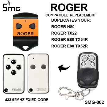 ROGER H80 E80 ROGER TX22 za Otvaranje Garaže Vrata Daljinski Zamjena Duplikator Za garažu Komandu 433.92 mhz Ključ Fob
