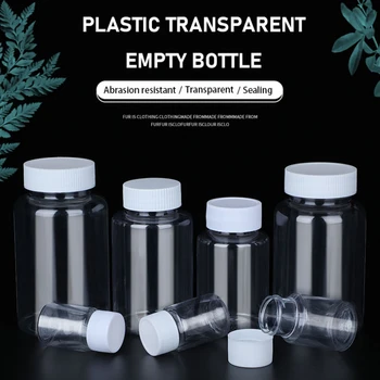Plastični transparentni velika usta praznu bocu zapečaćen kapsula izazivanju bocu Čvrst Prah Lijek Bočica Pilula Kontejner